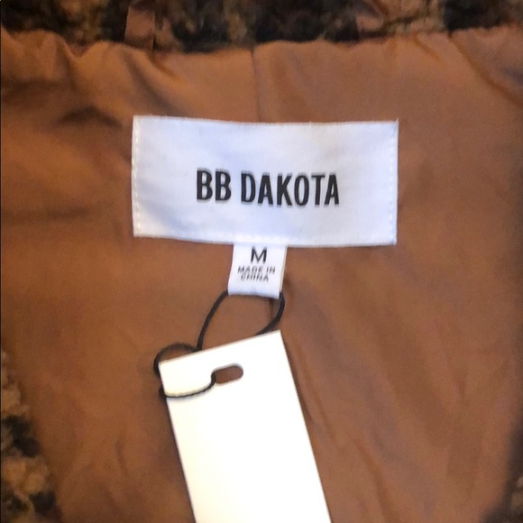 NWT BB Dakota Cheetah print faux shearling Coat - Picture 7 of 14